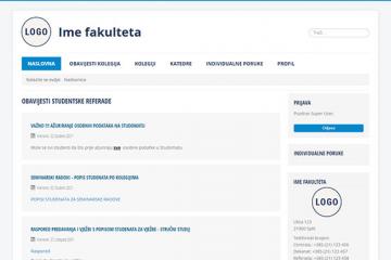 Intranet rješenje za fakultete